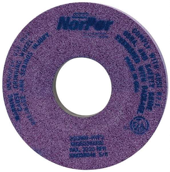 Norton - 14" Diam x 5" Hole x 1-1/2" Thick, H Hardness, 60 Grit Surface Grinding Wheel - Ceramic, Type 5, Medium Grade, 2,320 Max RPM, Vitrified Bond, One-Side Recess - Benchmark Tooling