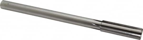 Made in USA - 3/4" Carbide-Tipped 6 Flute Chucking Reamer - Straight Flute, 5/8" Straight Shank, 2-1/2" Flute Length, 9-1/2" OAL - Benchmark Tooling