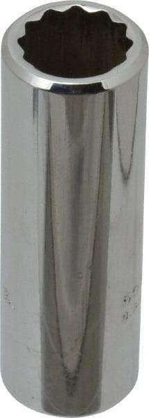 Proto - 3/8" Drive, Deep Hand Socket - 12 Points, 7/8" OAL, Chrome Finish - Benchmark Tooling