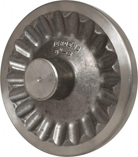 Jergens - 8" Diam, 2" Hub Diam, Grade #319, Aluminum Alloy, Angular Handwheel - 2-15/16" Hub Length, 7/8 Smaller to 3/16" Larger Diam - Benchmark Tooling