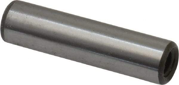 Jergens - 1/4" Diam x 1" Pin Length C-1215 Alloy Steel Pull Out Dowel Pin - C 47-58 & C 60-64 (Surface) Hardness, 1 Beveled & 1 Threaded End - Benchmark Tooling