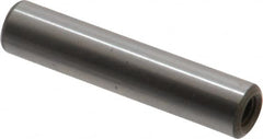 Jergens - 5/16" Diam x 1-1/2" Pin Length C-1215 Alloy Steel Pull Out Dowel Pin - C 47-58 & C 60-64 (Surface) Hardness, 1 Beveled & 1 Threaded End - Benchmark Tooling