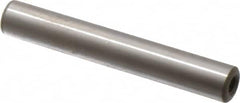 Jergens - 3/8" Diam x 2-1/2" Pin Length C-1215 Alloy Steel Pull Out Dowel Pin - C 47-58 & C 60-64 (Surface) Hardness, 1 Beveled & 1 Threaded End - Benchmark Tooling