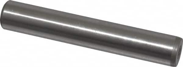 Jergens - 1/2" Diam x 3" Pin Length C-1215 Alloy Steel Pull Out Dowel Pin - C 47-58 & C 60-64 (Surface) Hardness, 1 Beveled & 1 Threaded End - Benchmark Tooling