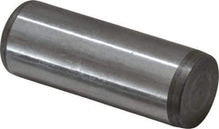 Jergens - 3/4" Diam x 2" Pin Length C-1215 Alloy Steel Pull Out Dowel Pin - C 47-58 & C 60-64 (Surface) Hardness, 1 Beveled & 1 Threaded End - Benchmark Tooling
