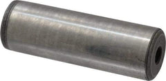 Jergens - 1" Diam x 3" Pin Length C-1215 Alloy Steel Pull Out Dowel Pin - C 47-58 & C 60-64 (Surface) Hardness, 1 Beveled & 1 Threaded End - Benchmark Tooling