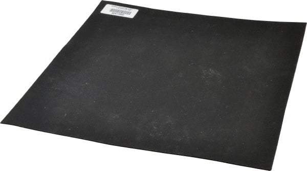 Made in USA - 12" Long, 12" Wide, 1/16" Thick, Neoprene Rubber Foam Sheet - 35 to 45 Durometer, Black, -20 to 180°F, 1,000 psi Tensile Strength, Adhesive Backing, Stock Length - Benchmark Tooling