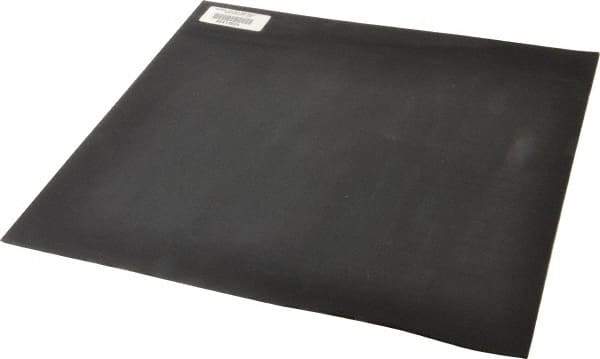 Made in USA - 12" Long, 12" Wide, 0.093" Thick, Neoprene Rubber Foam Sheet - 35 to 45 Durometer, Black, -20 to 180°F, 1,000 psi Tensile Strength, Adhesive Backing, Stock Length - Benchmark Tooling