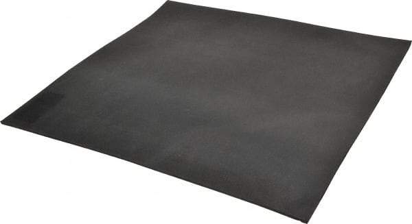 Made in USA - 12" Long, 12" Wide, 1/8" Thick, Neoprene Rubber Foam Sheet - 35 to 45 Durometer, Black, -20 to 180°F, 1,000 psi Tensile Strength, Adhesive Backing, Stock Length - Benchmark Tooling