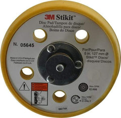 3M - 5" Diam Adhesive/PSA Disc Backing Pad - Soft Density, 12,000 RPM - Benchmark Tooling
