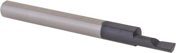 Scientific Cutting Tools - 0.12" Min Bore Diam, 0.35" Max Bore Depth, 3/16 Shank Diam, Corner Radius Boring Bar - Benchmark Tooling