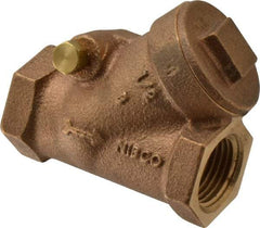 NIBCO - 1/2" Bronze Check Valve - Y-Pattern, FNPT x FNPT, 300 WOG - Benchmark Tooling
