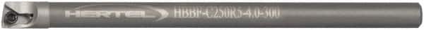 Hertel - 0.3" Min Bore Diam, 4" OAL, 5/8" Shank Diam, HBBF Indexable Boring Bar - 3/4" Max Bore Depth, TD.. Insert, Screw Holding Method - Benchmark Tooling