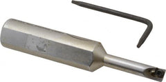 Hertel - 0.23" Min Bore Diam, 2-3/4" OAL, 1/2" Shank Diam, HBBC Indexable Boring Bar - 1" Max Bore Depth, CD.. Insert, Screw Holding Method - Benchmark Tooling