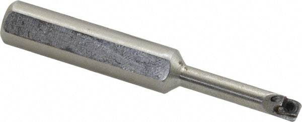 Hertel - 0.208" Min Bore Diam, 2-1/2" OAL, 3/8" Shank Diam, HBBC Indexable Boring Bar - 1" Max Bore Depth, CD.. Insert, Screw Holding Method - Benchmark Tooling
