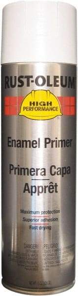 Rust-Oleum - 15 oz White Aerosol Primer - 14 Sq Ft Coverage, Interior/Exterior - Benchmark Tooling