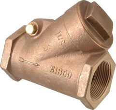 NIBCO - 1-1/2" Bronze Check Valve - Y-Pattern, FNPT x FNPT, 400 WOG - Benchmark Tooling