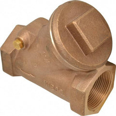 NIBCO - 1-1/2" Bronze Check Valve - Y-Pattern, FNPT x FNPT, 600 WOG - Benchmark Tooling