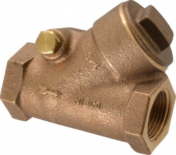 NIBCO - 3/4" Bronze Check Valve - Y-Pattern, FNPT x FNPT, 600 WOG - Benchmark Tooling