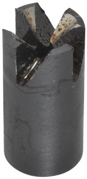 Made in USA - 90° Included Angle, 5/16-24" Hole Thread, Chamfer Edge, High Speed Steel, Outer Tube Edge Finishing Cutter - 1/2" Cutter Head Outside Diam, 1/4" Max Workpiece, 1" Long, 3/64" Threaded Hole Diam - Benchmark Tooling