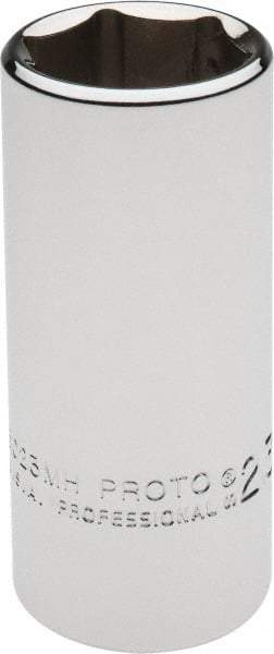 Proto - 3/8" Drive, Deep Hand Socket - 6 Points, 2-3/4" OAL, Chrome Finish - Benchmark Tooling