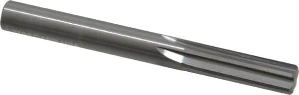 Hertel - 3/8" Solid Carbide 6 Flute Chucking Reamer - Straight Flute, 3/8" Straight Shank, 1-1/4" Flute Length, 3-1/2" OAL - Benchmark Tooling