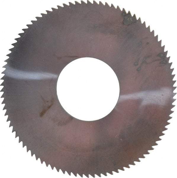 Made in USA - 1-3/4" Diam x 0.045" Blade Thickness x 5/8" Arbor Hole Diam, 90 Tooth Slitting and Slotting Saw - Arbor Connection, Solid Carbide, Concave Ground - Benchmark Tooling