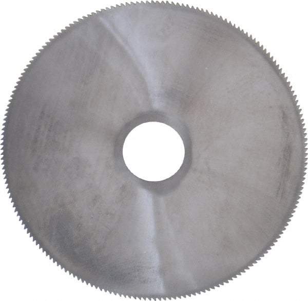 Made in USA - 2-1/2" Diam x 0.032" Blade Thickness, 1/2" Arbor Hole Diam, 190 Teeth, Solid Carbide, Jeweler's Saw - Uncoated - Benchmark Tooling