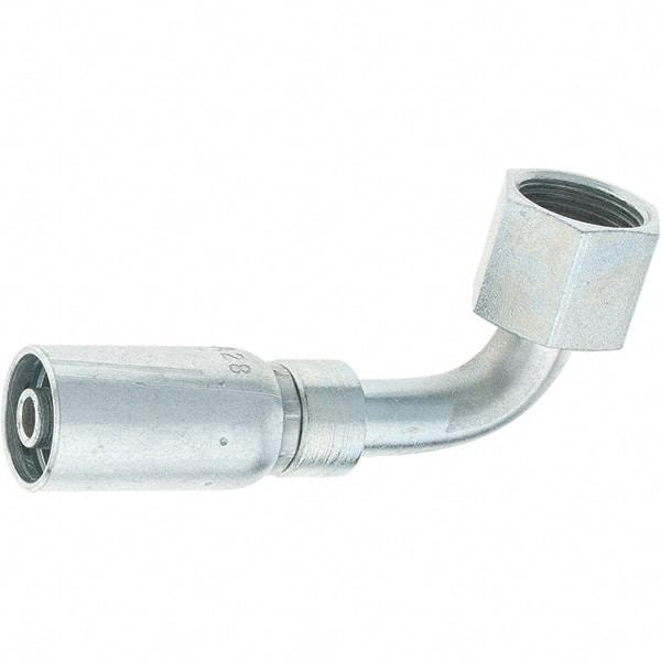 Eaton - Steel Hydraulic Hose Swivel - -6 Hose Size, 3/8" Hose Diam - Benchmark Tooling