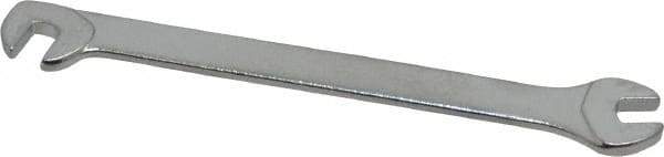 Facom - 3.20mm Stubby Extra Thin Open End Wrench - 2-3/4" OAL, Double End, Satin Finish, 15° & 75° Head Angle - Benchmark Tooling