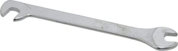 Facom - 5mm Stubby Extra Thin Open End Wrench - 2-61/64" OAL, Double End, Satin Finish, 15° & 75° Head Angle - Benchmark Tooling
