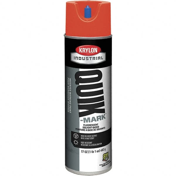 Krylon - 20 fl oz Red Marking Paint - 50 to 60 Sq Ft Coverage, Solvent-Based Formula - Benchmark Tooling