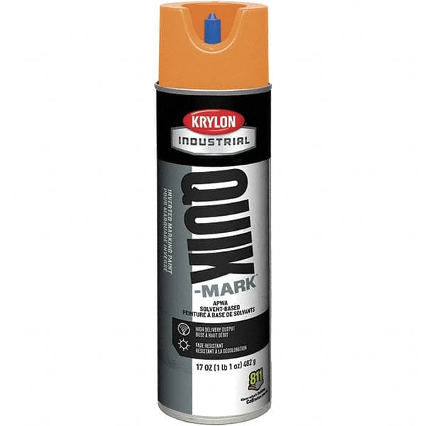 Krylon - 20 fl oz Orange Marking Paint - 50 to 60 Sq Ft Coverage, Solvent-Based Formula - Benchmark Tooling