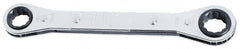 Proto - 16mm x 18mm 12 Point Offset Box Wrench - Double End, 1-15/32" Head Diam x 1/2" Head Thickness, 7-3/4" OAL, Steel, Polished Finish, 25° Offset - Benchmark Tooling