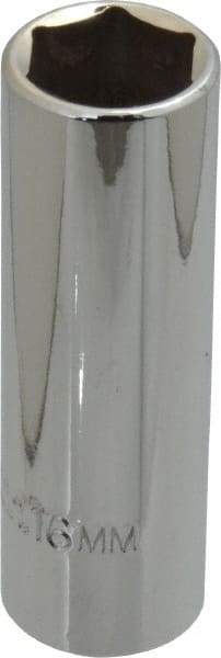 Proto - 3/8" Drive, Deep Hand Socket - 6 Points, 2-3/4" OAL, Chrome Finish - Benchmark Tooling