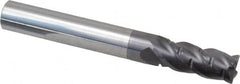 ProMax - 5/16" Diam, 3/4" LOC, 4 Flute Solid Carbide Roughing & Finishing Corner Radius End Mill - AlTiN Finish, 2-1/2" OAL, 5/16" Shank Diam, Straight Shank, 40° Helix, Centercutting, Regular Length - Benchmark Tooling