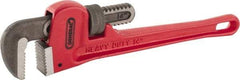 General - 14" Cast Iron Straight Pipe Wrench - 2" Pipe Capacity - Benchmark Tooling