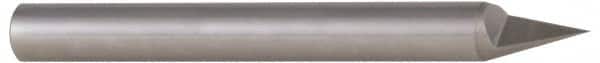 Accupro - 1/2 Inch Diameter, 4 Inch Overall Length, 5/8 Inch Split Length, Solid Carbide, Conical Point Split End Carbide Blank - Single End, 60° Point - Benchmark Tooling