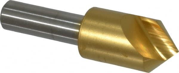 Melin Tool - 5/8" Head Diam, 3/8" Shank Diam, 1 Flute 90° Cobalt Countersink - Benchmark Tooling