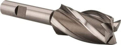 Hertel - 1", 1-7/8" LOC, 1/2" Shank Diam, 4-1/8" OAL, 4 Flute, Cobalt Square End Mill - Single End, Uncoated, Spiral Flute, 30° Helix, Centercutting, Right Hand Cut, Right Hand Flute - Benchmark Tooling