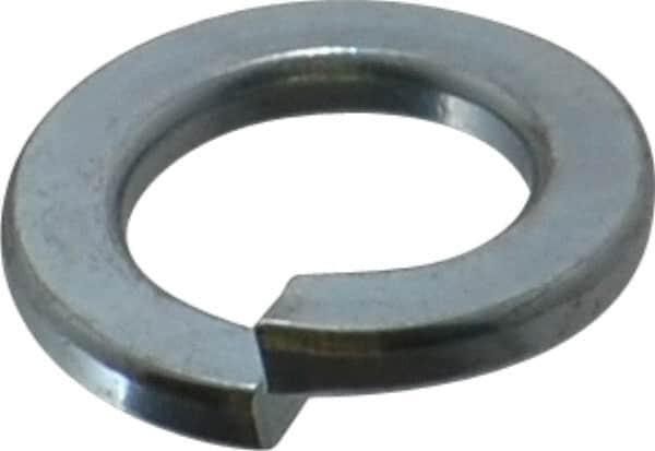 Value Collection - M12, 12.2mm ID, 21.1mm OD, 2.5mm Thick Split Lock Washer - Grade 8 Spring Steel, Zinc-Plated Finish, 12.2mm Min ID, 12.7mm Max ID - Benchmark Tooling