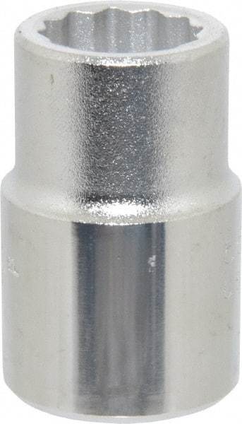 Proto - 3/4", 3/4" Drive, Standard Hand Socket - 12 Points, 2" OAL, Chrome Finish - Benchmark Tooling