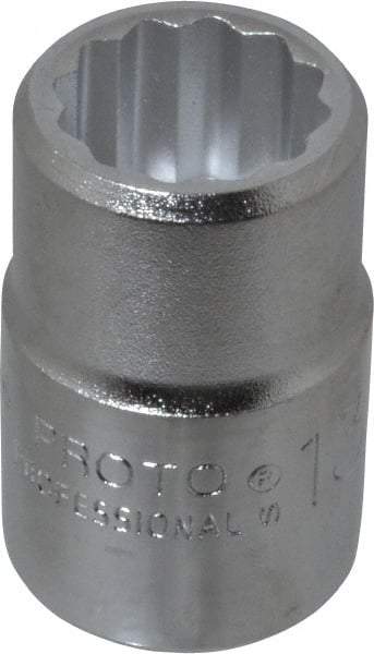 Proto - 13/16", 3/4" Drive, Standard Hand Socket - 12 Points, 2" OAL, Chrome Finish - Benchmark Tooling