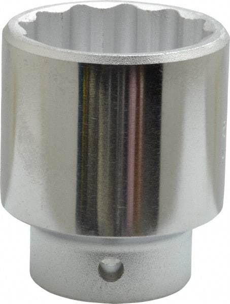 Proto - 3/8" Drive, Standard Hand Socket - 12 Points, 2-1/8" OAL, Chrome Finish - Benchmark Tooling