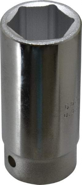 Proto - 1-1/8", 3/4" Drive, Deep Hand Socket - 6 Points, 3-1/2" OAL - Benchmark Tooling