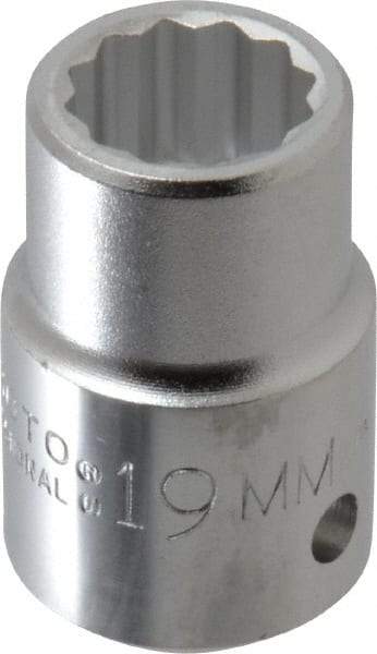 Proto - 3/4" Drive, Standard Hand Socket - 12 Points, 2" OAL, Chrome Finish - Benchmark Tooling