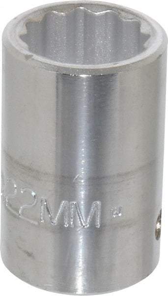 Proto - 3/4" Drive, Standard Hand Socket - 12 Points, 2" OAL, Chrome Finish - Benchmark Tooling