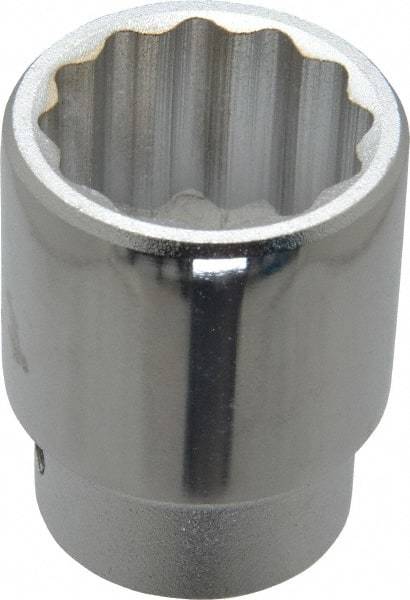 Proto - 3/4" Drive, Standard Hand Socket - 12 Points, 2-7/32" OAL, Chrome Finish - Benchmark Tooling