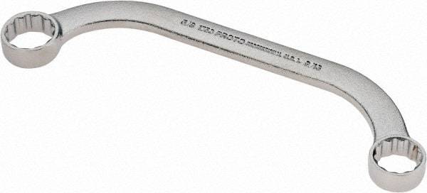 Proto - 9/16" x 5/8" 12 Point Obstruction Box Wrench - Double End, 6-5/8" OAL, Steel - Benchmark Tooling
