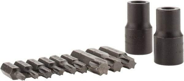 Proto - 11 Piece, 3/8" Drive Screwdriver Bit Set - T10 to T50 Torx - Benchmark Tooling